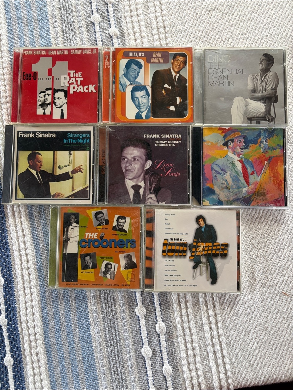 Vintage Rat Pack Las Vegas Crooner Bundle 8 CDs Sinatra, Dean Martin, Tom Jones